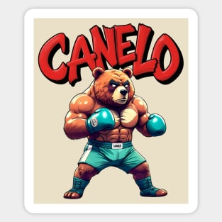 CANELO - Mexican Boxing Bear Fighter | Funny Animal Gym Sticker